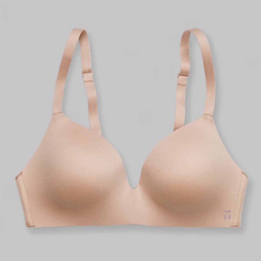 Tommy John Second Skin Lightly Lined Wireless Bra 38B Maple Sugar NWT.